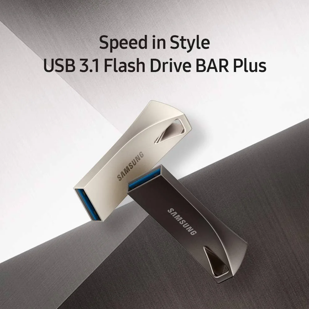 O pendrive Samsung Bar Plus de 128 GB