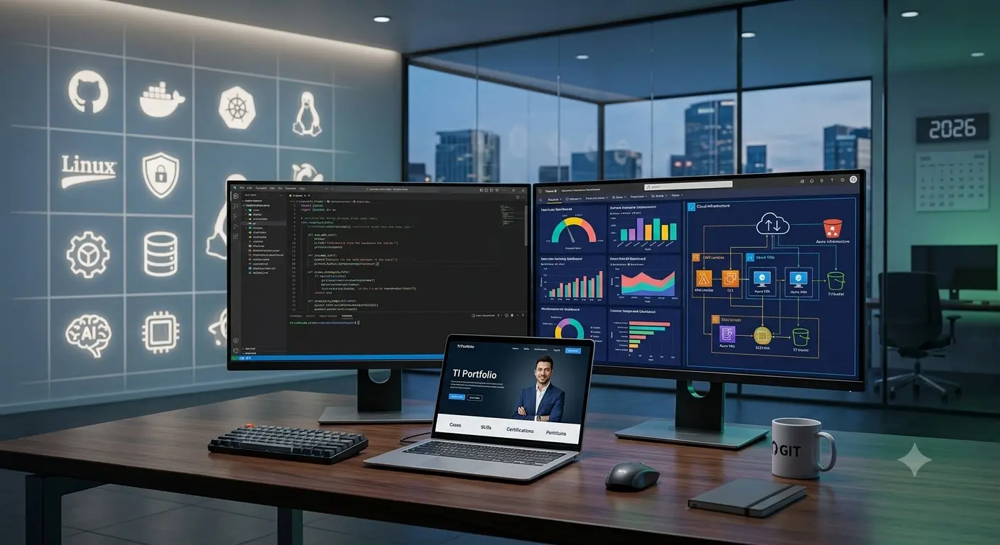 como construir um portfolio em ti